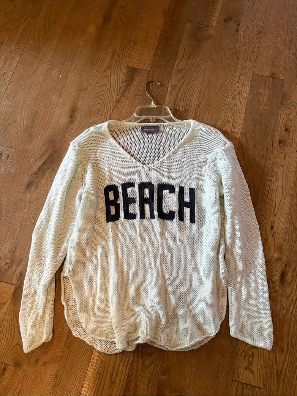 Wooden Ships Beach V Sweater mint green blue M/L